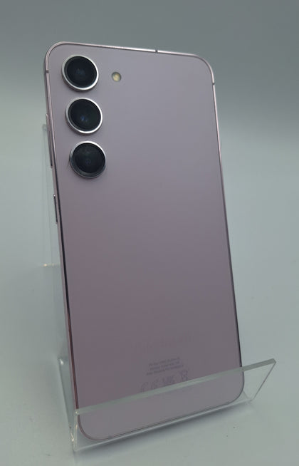 Samsung Galaxy S23 128GB pink smartphone unlocked unboxed (scratches on screen)