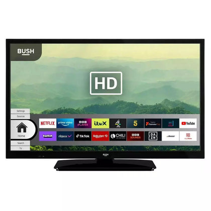 Bush ELED24HDS1 24 Smart HD Ready HDR LED TV Freeview Play DTS Sound ** Collection Only **.