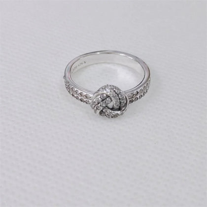 Pandora Silver Shimmering Knot Ring.
