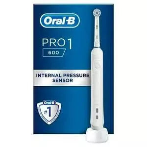 Oral-B Pro 1 Sensitive White Electric Toothbrush.