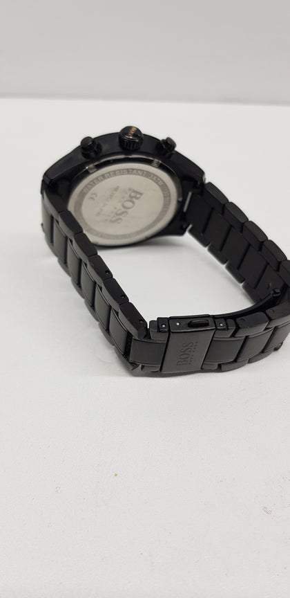 Hugo Boss Grand Prix Mens Chronograph Quartz Watch -  HB.297.1.34.3163 - Two Deep Scratches - Stainless Steel Bracelet - Unboxed.