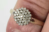 18ct diamond white gold cluster Ring  - SIZE L- LEYLAND STORE