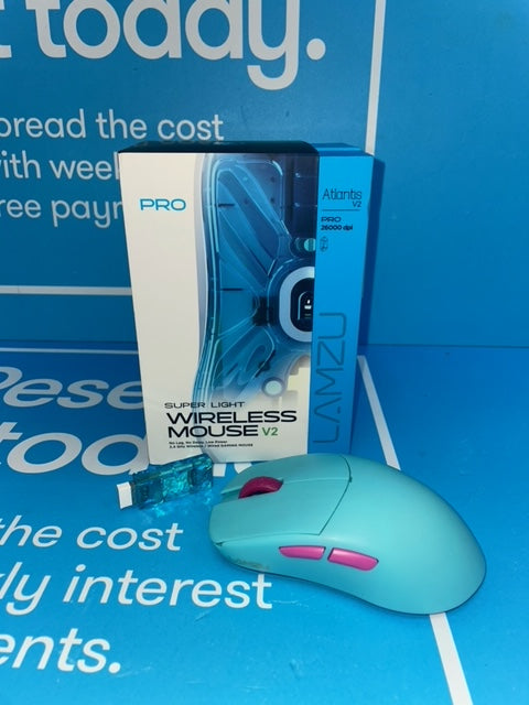 LAMZU ATLANTIS OG V2 PRO - Wireless Superlight Gaming Mouse - Blue/Pink |  Cash Generator