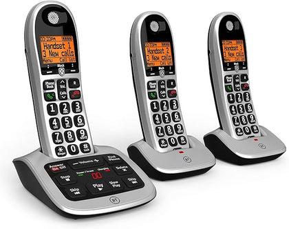 BT Home Cordless Phone 4600 Trio Big Button Call Blocker Answering Machine -- house phone.
