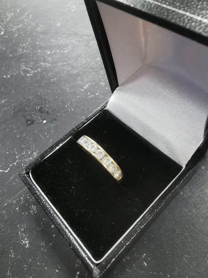 9K Gold Ring, Hallmarked 375 and Tested, 2.76G, Size: P.