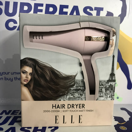 Elle Compact Travel Hair Dryer 1200W - Pink.