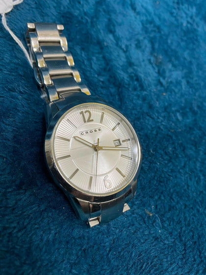 Cross stainless steel watch.