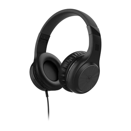 Motorola XT120 Over-Ear Wired Headphones Black.