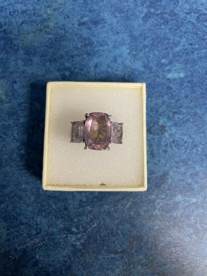 Silver ring.