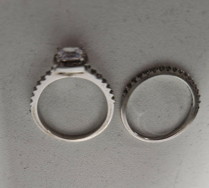 Sterling Silver 2x Silver Rings Size O.