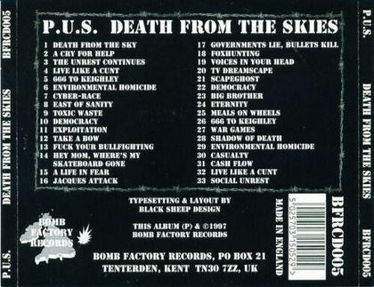 P.U.S. – Death From The Skies.