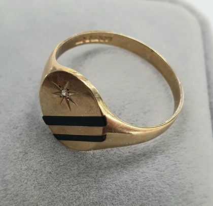 9ct Gold Signet Ring 