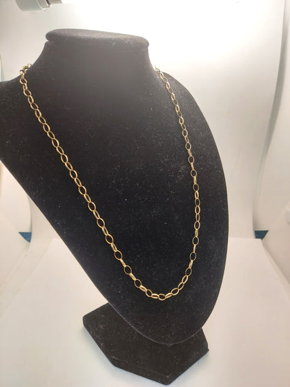 9CT Yellow Gold Thin Belcher Chain Necklace - 5.16 Grams - 20