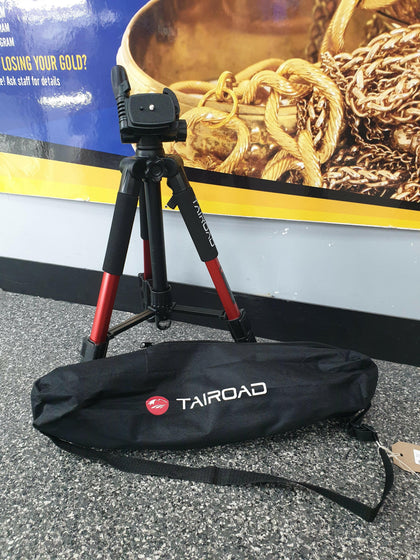Tairoad Lightweight Tripod Compact Light Tripod with Ball Head and Quick Release Plate for Digital SLR Canon EOS Nikon Sony Panasonic Samsung - Black.