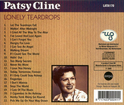 Patsy Cline – Lonely Teardrops.