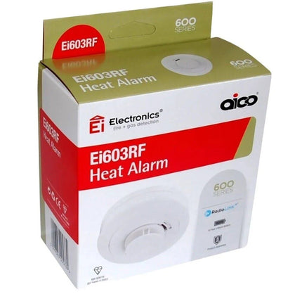 AICO EI603RF Radiolink Heat Alarm White NEW - LEYLAND.