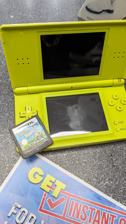 NINTENDO LIME DS LITE CONSOLE WITH GAME PRESTON STORE.