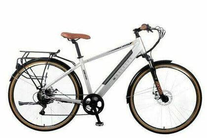 Dallingridge Malvern Hybrid Trekking Electric Bike 700c Wheel 6 Speed Silver 14ah Battery 18