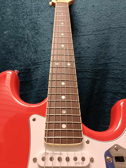 Jansen Guitar Invader Electric Guitar Fiesta Red.