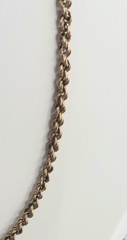 9ct gold rope chain 17