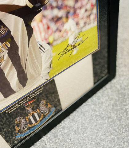 Alan Shearer Signed Photo Professionally framed..