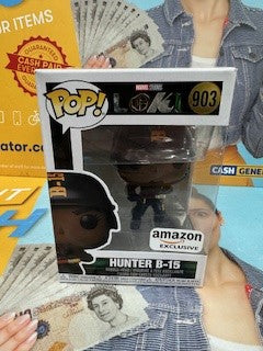 Funko Pop Marvel Loki Hunter B-15 Exclusive.