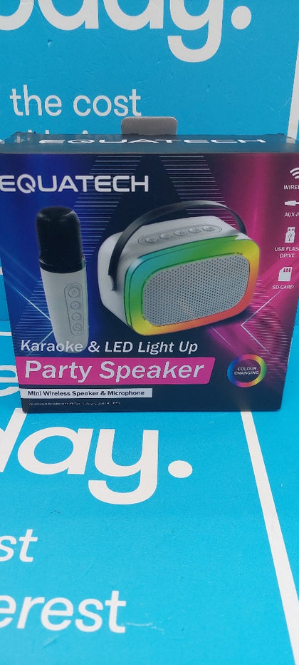 Equatech Karoake & Led Light Up Party Speaker.