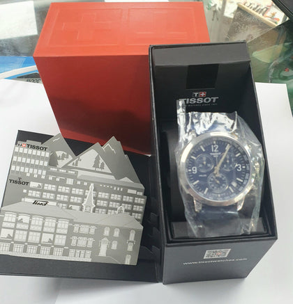 Tissot PRC 200 Chronograph Quartz Blue Dial Men's Watch (OPENBOX).