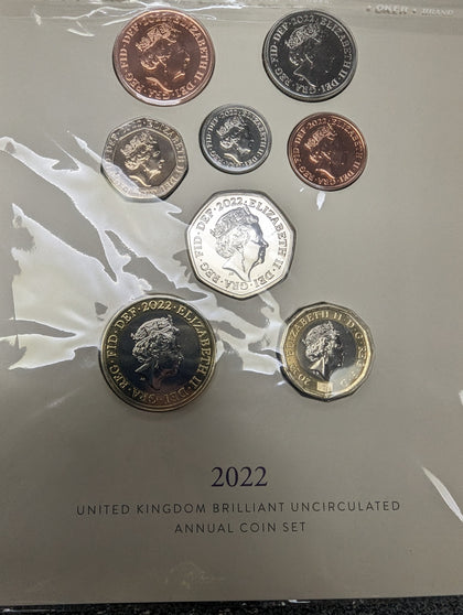 THE 2022 UNCIRCULATED ANNUAL COIN COLLECTION PRESTON STORE.