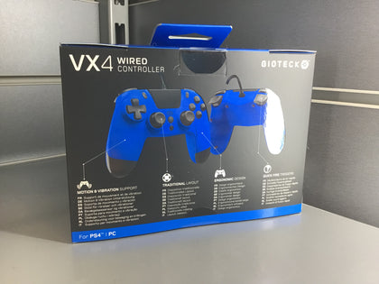 Gioteck VX4 PS4 Wired Controller - Blue.