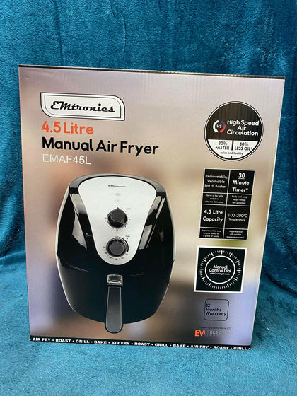 EMtronics EMAF45L Family Size Air Fryer 4.5 Litre For Oil Free & Low Fat Healthy.