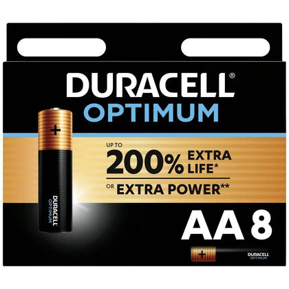 Duracell Optimum AA battery Alkali-manganese 1.5 V 8 pc(s).