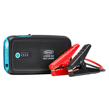 Ring Automotive RPPL260 Fast Charge Jump Starter & 9000mAh Power Bank.