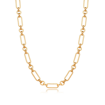 Figaro Chain Necklace - Gold.