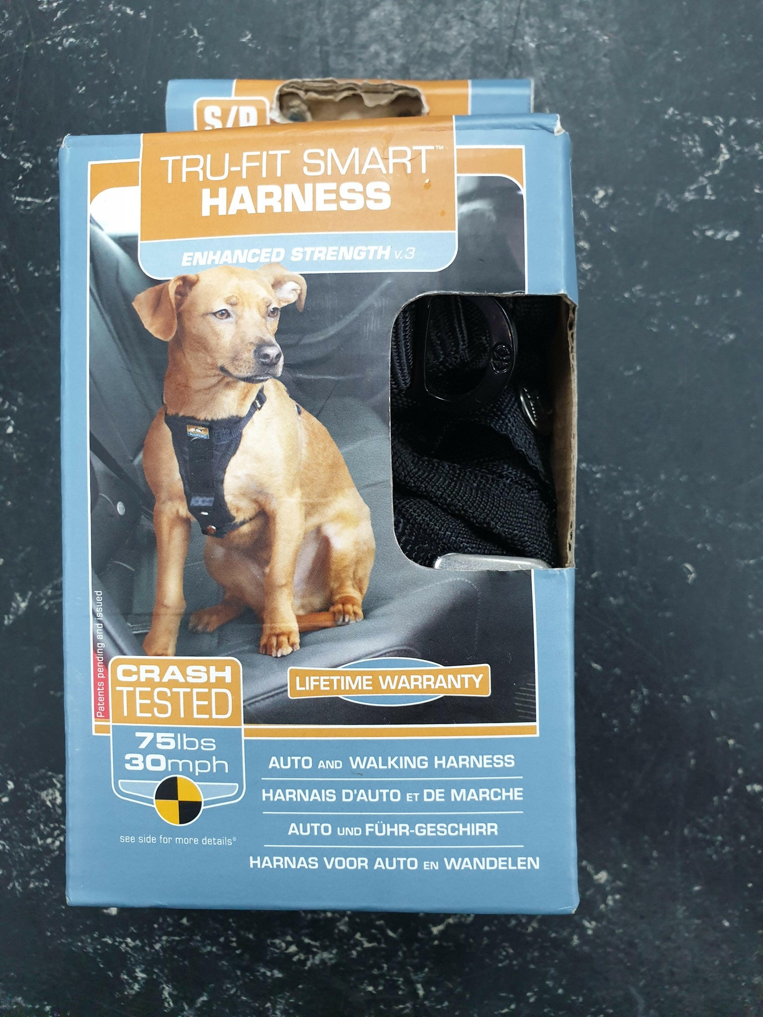 Kurgo - Enhanced Tru-Fit Smart Dog Harness - Small - Black