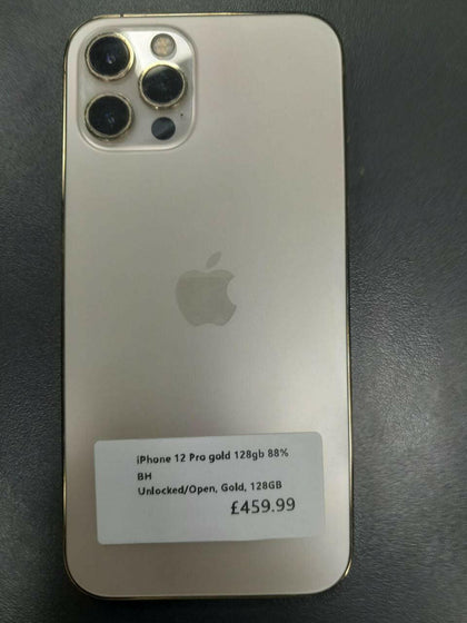 Iphone 12 pro gold 128gb 88% battery health.