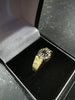 18K Gold Ring Diamonds, Hallmarked 750 and Tested, Size: M