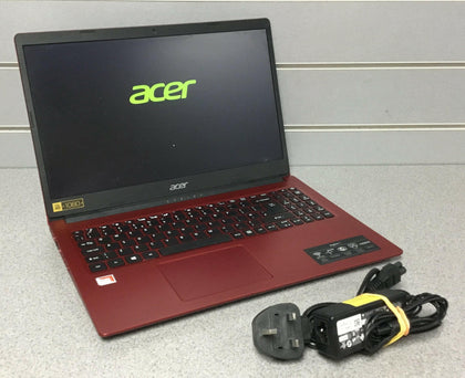 ACER Aspire 3 - 15.6in - 4GB RAM - 1TB - AMD A4 Proc. - **RED** Wins 10 Home **inc. DC Power Supply**.