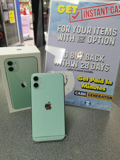 IPHONE 11 MINT GREEN FULLY RESET COMES WITH BOX PRESTON.