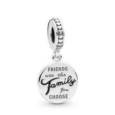 Pandora Friends Are Family Dangle Charm - 798124EN16 Sterling Silver.