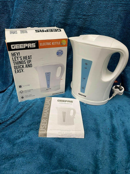 Geepas - Electric Kettle Cordless Fast Boil Jug 2200W Boil Dry Protection / 1,7l.