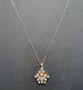 9ct Necklace With Beautiful Burst Style Pendant