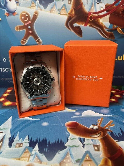 UNBRANDED AUTOMATIC WATCH BOXED.