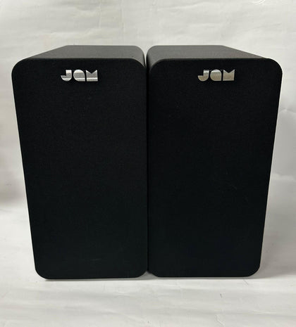 Jam Bluetooth Bookshelf Speakers - Compact Mains Powered Dual Speaker System.
