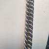 Silver Close Link Double Braid Chain