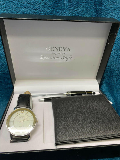 Geneva Superior Executive Style Watch Set.