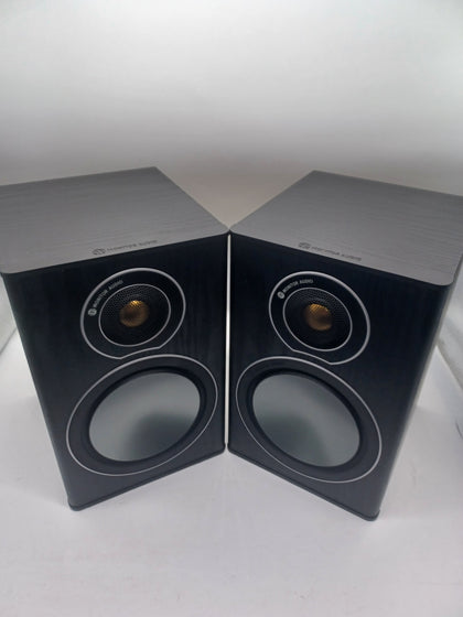 Monitor Audio Bronze 1 Hifi Bookshelf Speakers - Carbon-fibre Cones.