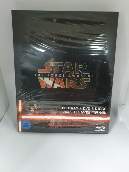 STAR WARS THE FORCE AWAKENS / 2BD + 1DVD COMBO PACK STEELBOOK BLU-RAY KOREAN.