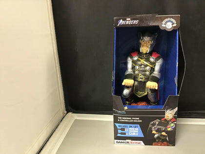 Marvel Thor Cable Guy Phone and Controller Holder Vinyl Figure | Adult | Mens | Red/Gray | One-Size | Exquisite Gaming.