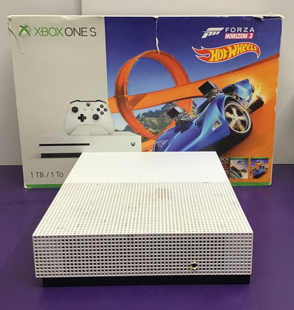 **BOXED** Xbox One S 1TB Console) WITHOUT CONTROLLER **inc. All Cables**.